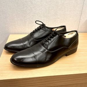Black Leather Men’s Tuxedo Shoe, Size 12